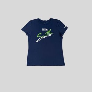 Nike Women's Seattle Seahawks Short Sleeve T-Shirt-Size Large